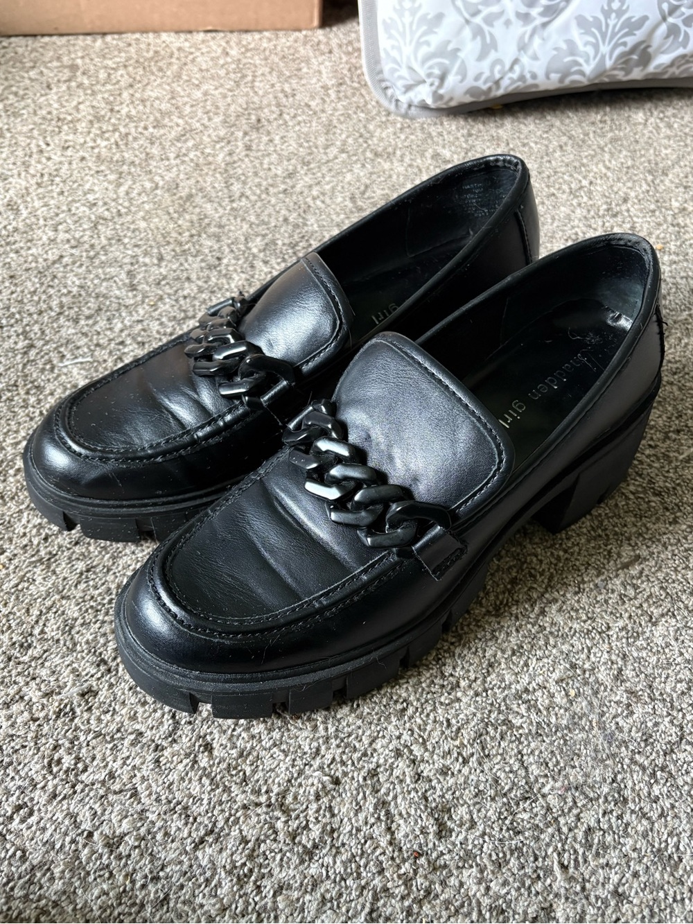 Black Chunky Loafers